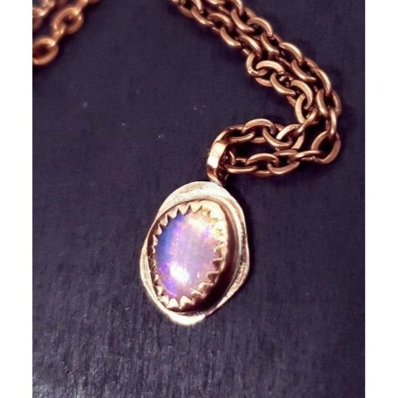 Australian opal crystal necklace copper - Picture 2 of 12